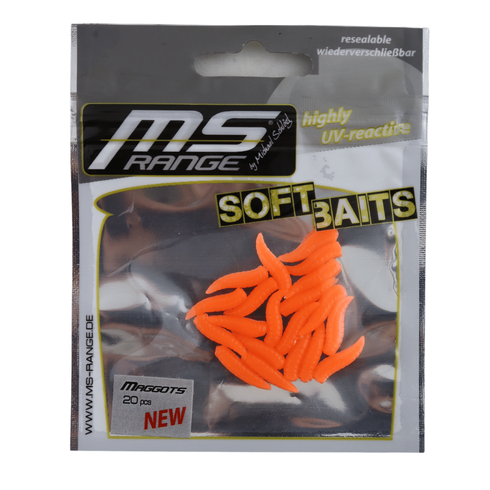 MS Range Floating Soft Baits – Maggots Orange 3 MS Range Floating Soft Baits – Maggots Orange