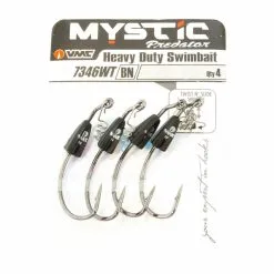 ShadXperts VMC Heavy Duty Weighted Swim Bait Hook 4 Stück