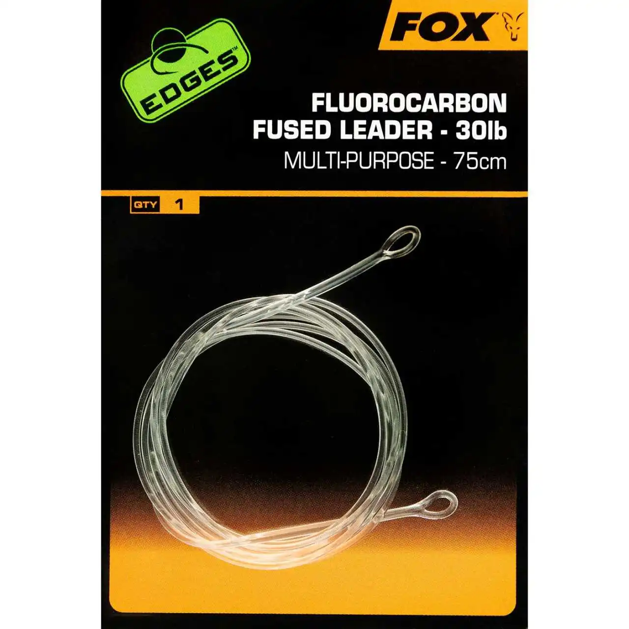 Fox Fluorocarbon Fused Leader 30lb No Swive 3 Fox Fluorocarbon Fused Leader 30lb No Swive