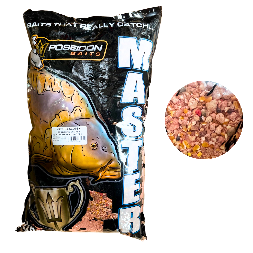 Herr Der Gewässer Poseidon Master 2kg Erdbeere Scopex 3 Herr Der Gewässer Poseidon Master 2kg Erdbeere Scopex