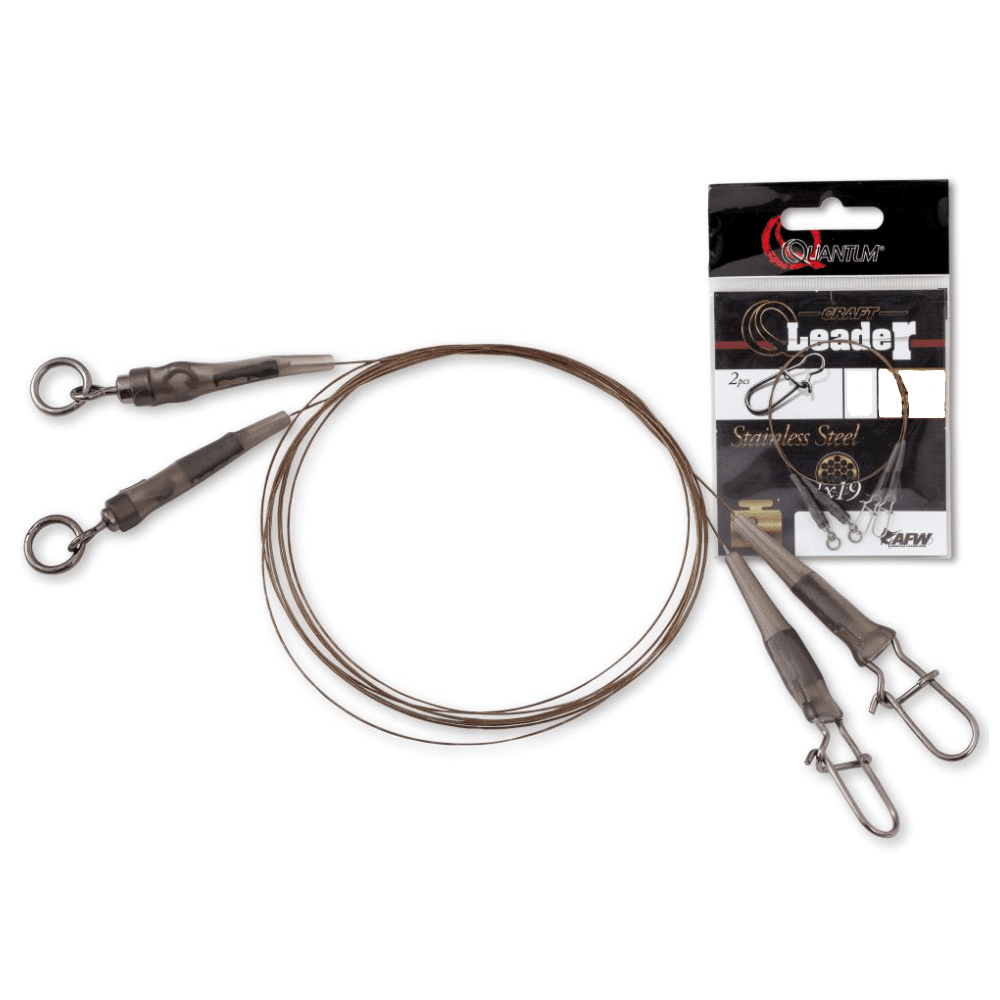 Quantum Q-Leader Edelstahl 12 Kg 60 Cm Camo Steel 2 Stück 3 Quantum Q-Leader Edelstahl 12 Kg 60 Cm Camo Steel 2 Stück