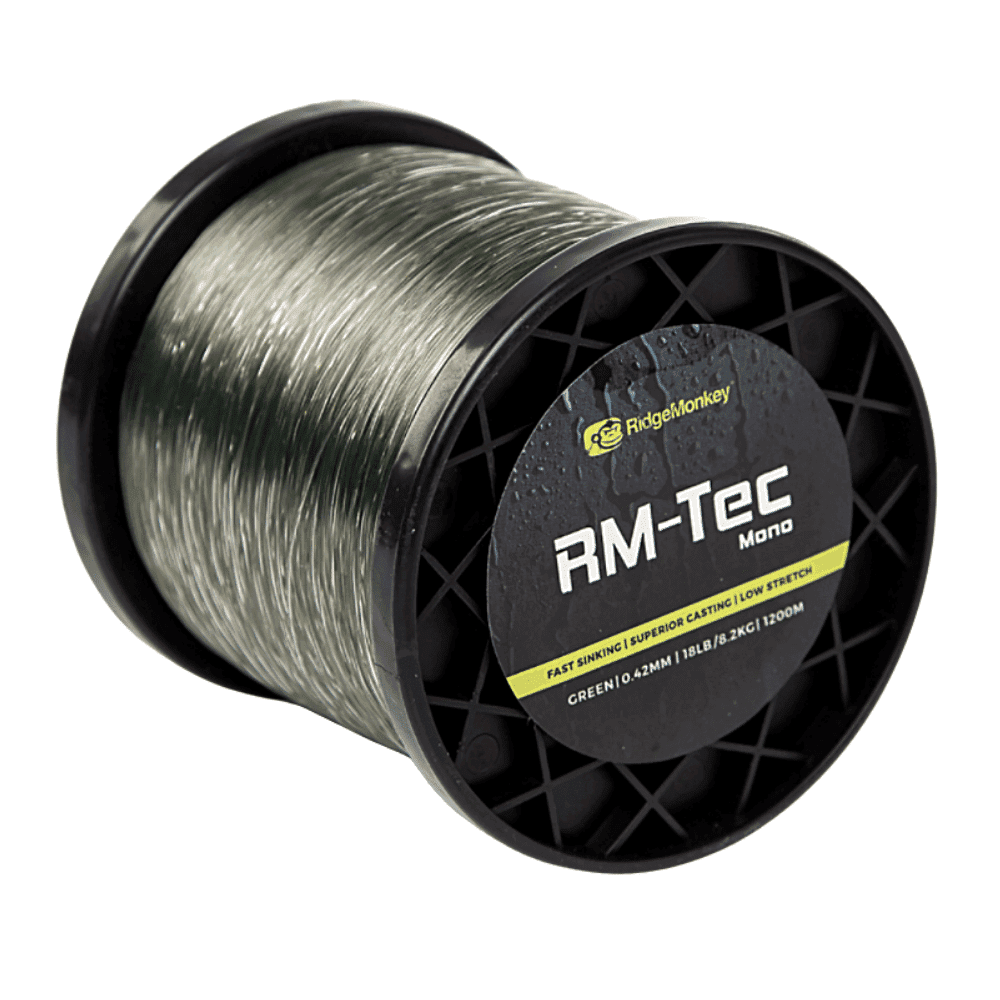 Ridge Monkey RM-Tec Mono 0,42 Mm 8,2 Kg 1200 Meter Green 3 Ridge Monkey RM-Tec Mono 0,42 Mm 8,2 Kg 1200 Meter Green