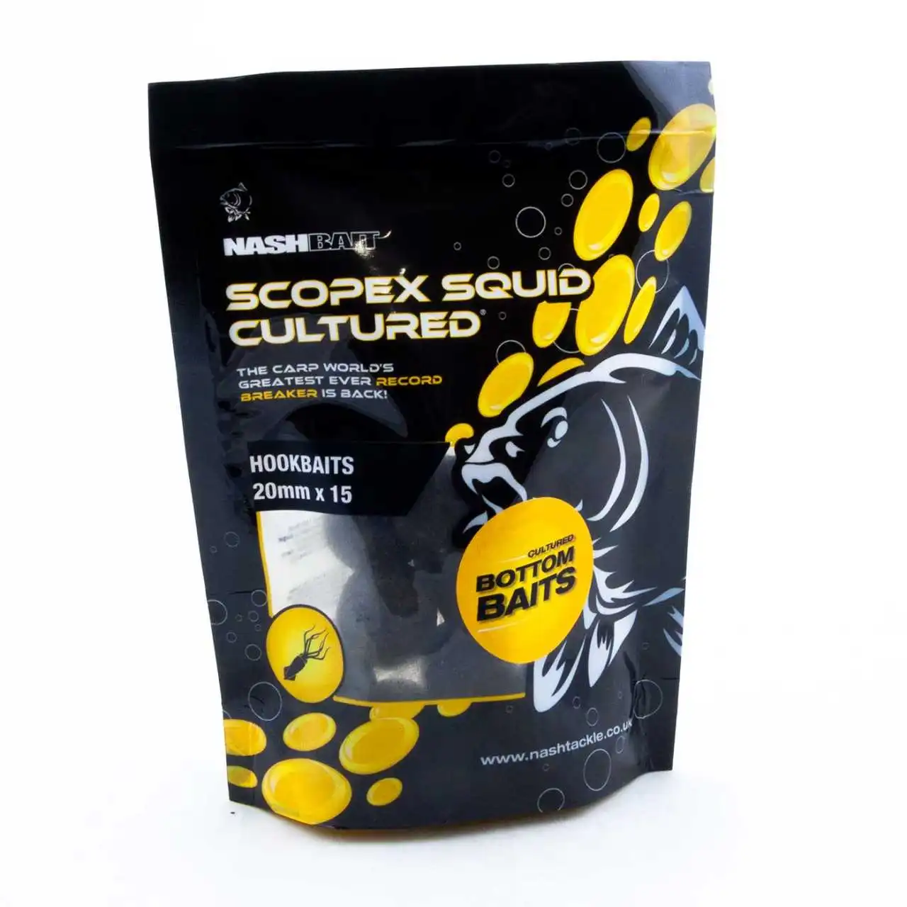 Nash Bait Scopex Squid Cultured Hookbaits 20mm 3 Nash Bait Scopex Squid Cultured Hookbaits 20mm