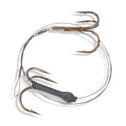 Sänger 1 X 7 Stahlvorfach Mit Zwei Drillingen Größe 2 Tragkraft 12 Kg 50 Cm