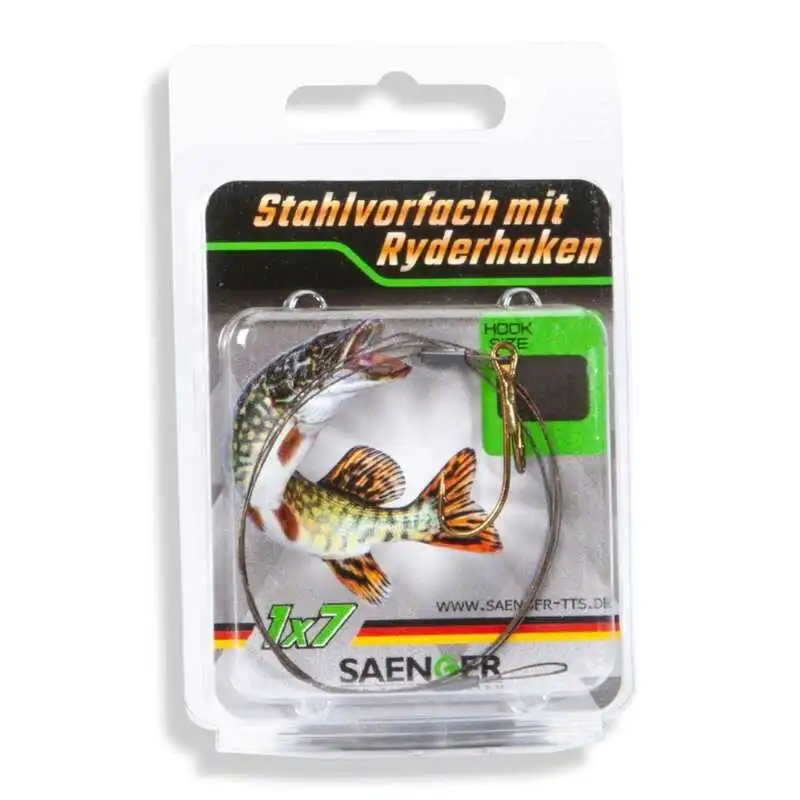 Sänger 1 X 7 Stahlvorfach Mit Ryderhaken Größe 2 Tragkraft 9 Kg 50 Cm 4 Sänger 1 X 7 Stahlvorfach Mit Ryderhaken Größe 2 Tragkraft 9 Kg 50 Cm – Bild 2