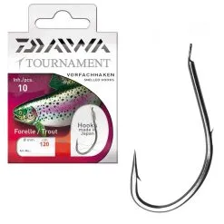 Daiwa Tournament Forellenhaken 120cm 10 Stück
